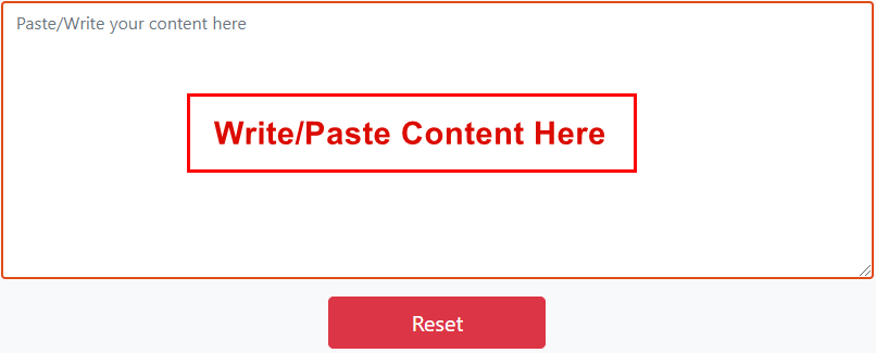 Enter or Paste the Content